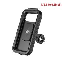 Handlebar L Waterproof Case Bike Motorcycle Phone Holder Handlebar Rear View 4.7 To 6.8" Cellphone Mount Bag Motorbike Scooter Phone Stand