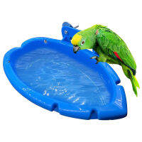 อ่างอาบน้ำนกอ่างชามอ่างกรงนกแก้วแขวนชุดว่ายน้ำกล่องนก Birdbath อ่าง Parrot ของใช้ในห้องน้ำ Bath Room Feeder