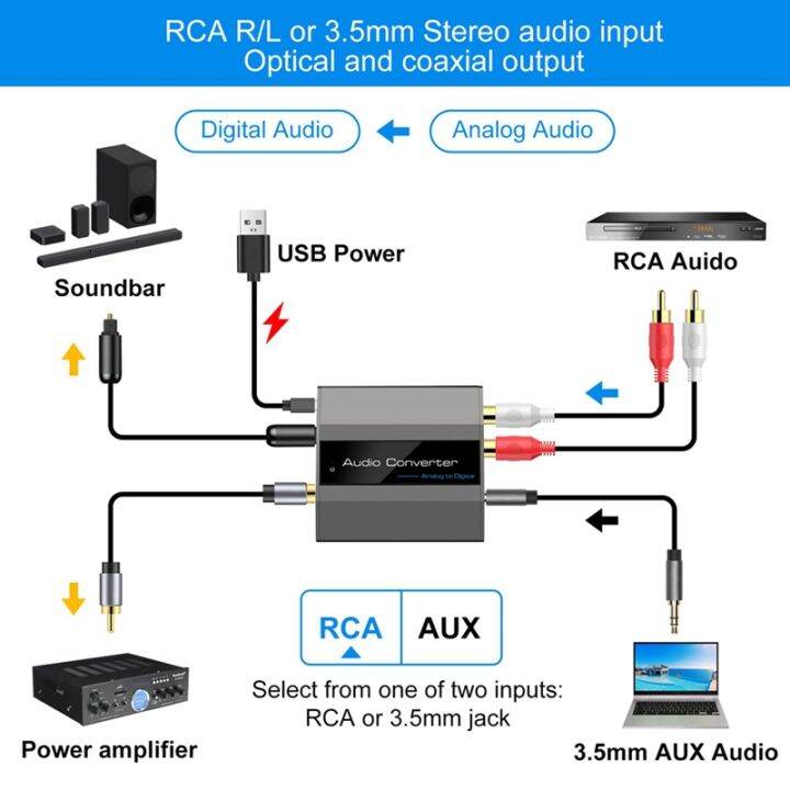 analog-to-digital-audio-converter-rca-to-optical-with-optical-cable-audio-digital-toslink-and-coaxial-audio-adapter