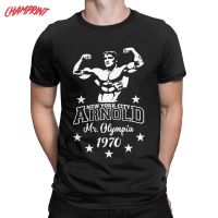 Arnold Schwarzenegger Mr Olympia Mens T Shirt Humorous Tees Crew Neck Tshirts Cotton 100% cotton T-shirt