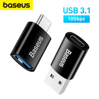 USB Baseus 3.1อะแดปเตอร์ OTG ชนิด C ไปยังอะแดปเตอร์ USB ตัวเมียแปลงสำหรับ Macbook สายเคเบิลส่งข้อมูลเล่นเพลง