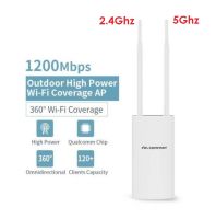 1200Mbps Access Point Dual Band 2.4G+5G 360 Degree Wi-Fi Coverage Wifi Range Outdoor AP Wireless Double PA Router AP