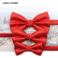 Wedding Bow Tie Set Parent-Child Butterfly Candy Solid Color Family Party Birthday For Male Kids Baby 3 Sizes Shirt Accessories