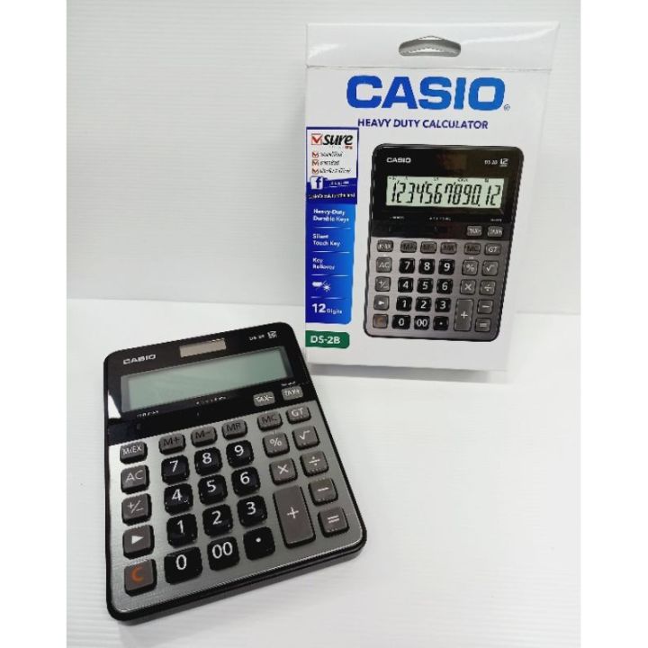 casio-ds-2b-เครื่องคิดเลขตั้งโต๊ะ-12-หลัก-เครื่องคิดเลข-จอใหญ่-calculator-คาสิโอ้-ของแท้-ประกัน-cmg-2-ปี-สีดำ