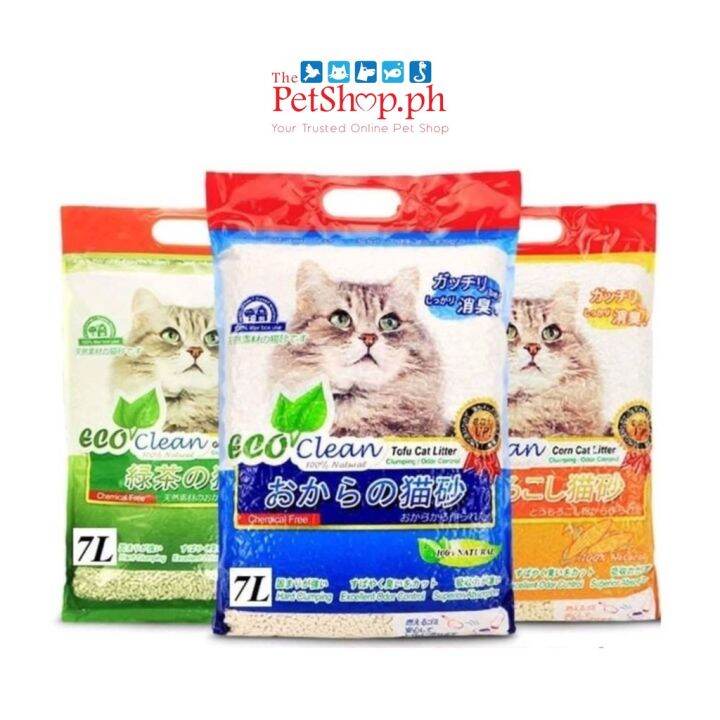 Eco Clean Tofu Cat Litter Clumping 7L Lazada PH