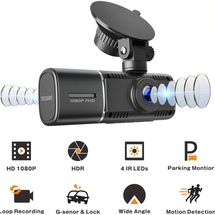 กล้องบันทึกการขับขี่1080p-กล้องบันทึกวิดีโอ-dvr-สำหรับรถยนต์ด้านหน้าเทคโนโลยี-hdr-มองเห็นตอนกลางคืนด้วยอินฟาเรดกล้องตรวจจับแรงโน้มถ่วง