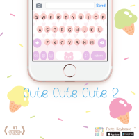 Cute Cute Cute 2 Keyboard Theme⎮(E-Voucher) for Pastel Keyboard App