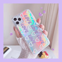 Nstar เคสนิ่มลายเลิฟเซอร์สไตล์ INS สำหรับ iPhone 14 13 12 11 Pro Max X XR XS Max 8 7 Plus + SE 2020เคส TPU ใสสำหรับป้องกันกล้องถ่ายภาพโปร่งใสกันกระแทกเคสคลุมทั้งหมดผู้หญิง