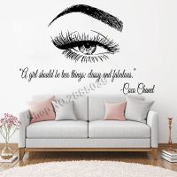 [COD] Make Up Quotes Wall Stickers Eyelashes Lashes Extensions Eyebrows Brows Vinyl Decals LC719