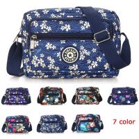 Women Handbags Waterproof Nylon Crossbody Messenger Bag High Quality Diagonal Shoulder Bag Floral Print Small Bag Collect Wallet