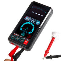 WinAPEX Portable Multimeter Intelligent Voice Control Broadcast 4.4 I-nch Touching Screen Multimeter TRMS Voltage Current Resistance Diode Capacitance Frequency Temperature Measurement Multi-function Multimeter With Backlight Flashlight