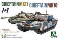 พลาสติก โมเดล ประกอบ  takom สเกล1/72 Chieftain MK 10 &amp; Chieftain MK 11 1+1(1กล้องมี2ตัว)