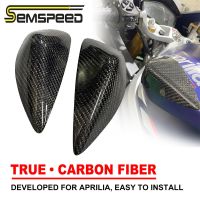 Semspeed สำหรับ Aprilia RS660 2020-2021ถังน้ำมันฝาครอบป้องกันถังเชื้อเพลิงรถมอเตอร์ไซค์ถังน้ำมันฝาครอบคาร์บอนไฟเบอร์ป้องกันการชน