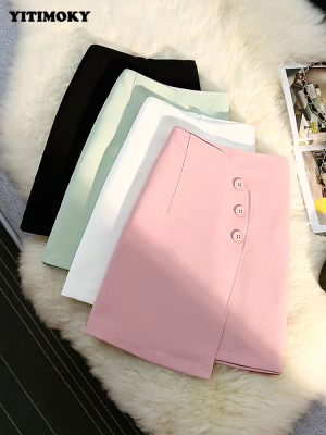 YITIMOKY Button Skirts Womens White Mini Empire y  Summer New Elegant Y2k Casual Fashion A-LINE Zipper Harajuku Clothes