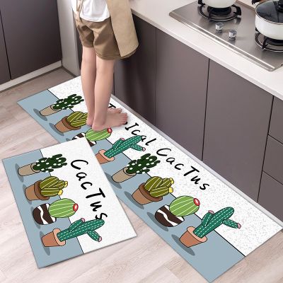 Door Mat พรมตกแต่งบ้าน พรมตกแต่งห้อง พรมปูพื้นกันลื่น 3มิติ พรมปูพื้นในห้องครัว Indoor Doormat พรมกันลื่น พรมเช็ดเท้า 1เซ็ท 2ชิ้น พรมเช็ดเท้ากันลื่นอย่างดี พรมเช็ดเท้ากันลื่นซับน้ำอย่างดี Door Mat with Non-Slip พร้อมส่ง