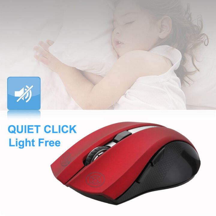 T-WOLF Q5 2.4GHz Wireless Silent Computer Mouse 1800DPI Adjustable ...
