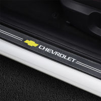 4Pcsประตูรถตกแต่งสติกเกอร์สำหรับChevrolet Captiva Aveo Celta Cruze Expressคาร์บอนไฟเบอร์ประตูอัตโนมัติเกณฑ์Protectorอุปกรณ์เสริม