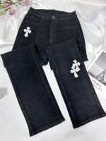 【YD】 Sifreyr Printed Baggy Jeans Fashion Low Waist Straight Denim Trousers Streetwear Goth Pants