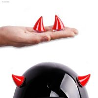 ♀◑ 2Pcs Motorcycle Helmet Decoration Rubber Devil Horn with Suction Cups Helmet Decor for Motorbike Bicycle Headwear Accessories