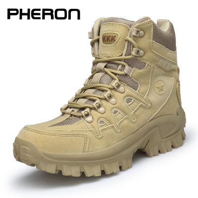 Military Boots Men Special Force Tactical Shoes Outdoor Desert Nonslip Combat Boots Waterproof Wearable Man Hiking Hunting Boots