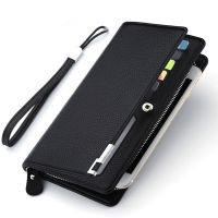 Mens Clutch Purse Business Long Multi-function Large Capacity Multi-card Position Zipper Wallets Clutch HandBag