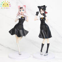 SS 2Pcs Shinomiya Kaguya Mini รูป Fujiwara Chika หูแมวน่ารักยืนที่สวยงามของเล่นสะสมของเล่น