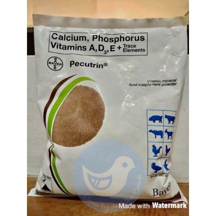 Pecutrin Bayer 1 Kilo Original Pack Vitamin Mineral Feed Supplement Exp