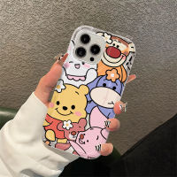 เคสโทรศัพท์ซิลิโคน แบบนิ่ม ลายน่ารัก หรูหรา สําหรับ IPhone 11 12 13 14 Pro Max XR X 7 8 Plus XS Max SE 2020