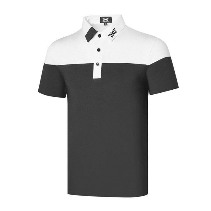 summer-golf-mens-short-sleeved-t-shirt-polo-shirt-golf-new-team-uniform-jersey-moisture-wicking-top-polo-taylormade1-descennte-footjoy-honma-callaway1-anew-le-coq