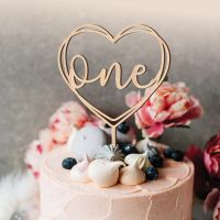 Heart One Cake Topper Smash Cake Topper 1st Birthday CakeTopper Birthday Decor Custom Cake Topper One Two Three Four Cake Topper