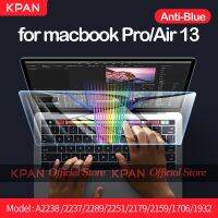 KPAN ฟิล์มแก้วกันแสงสีฟ้าแบบยืดหยุ่นสำหรับ Macbook Air Pro13อุปกรณ์ป้องกันหน้าจอ A2337 2338 2289 2251 2179 2159 1932 1989 1706 Muluntrade