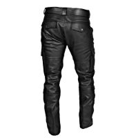 Mens Fashion Slim Pants Black Leather Trousers Autumn Winter Punk Retro Goth Slim Casual Long Pants Trousers Ropa Hombre