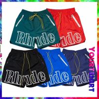 Rhude Shorts Jogging Shorts Printed Drawstring Reflective Cargo Shorts For Men Baggy Shorts Basketball Shorts Cotton Shorts Unisex Shorts Running Shorts For Men Sweat Shorts