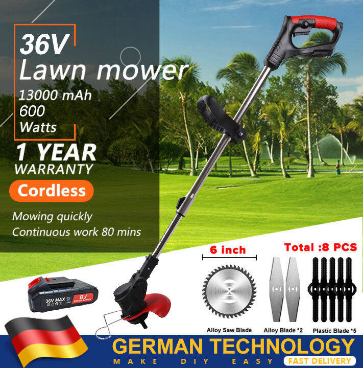 Grass Cutter Rechargeable Cordless Lawn Mower Electric with Lithium