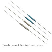 Microinstruments โลหะผสมไททาเนียมสแตนเลสหัวคู่ Lacrimal Duct Probe Flushing พร้อมรู Probe 56789 10 #