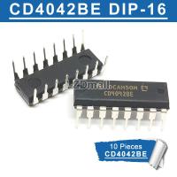 10pcs CD4042 CD4042B CD4042BE DIP-16 CMOS Quad Clocked D Latch New original