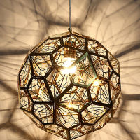 Etch Web Pendant Light Post-Modern Hollow Stainless steel Pendant Light E27 geometric pendant lamp Cafe Bar Loft pendant lamp