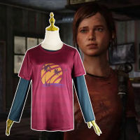 Ellie คอสเพลย์ The Last Of Us ชุดคอสเพลย์สีแดงเสื้อยืดแฟชั่นเสื้อขนาดใหญ่ผู้ใหญ่เด็กฮาโลวีนปาร์ตี้ Tops Clothes