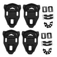 4Pcs Bike Cleat Set Plastic Black Road Bike Cycling Pedal Cleat Lock Replacement Parts Iclic/X-Presso Pedal