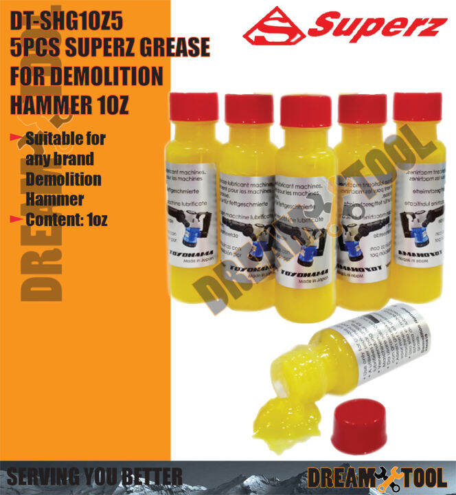 *HACKER GREASE * SUPERZ Grease for Demolition Hammer 1oz DTSHG1OZ1/3/5