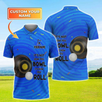 Lawn bowl enthusiast blue polo shirt Custom name Lawn bowl polo shirt_  one thousand one hundred and fourteen{plenty}