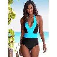 Womens y V-neck Swimsuit Swimwear Bathing