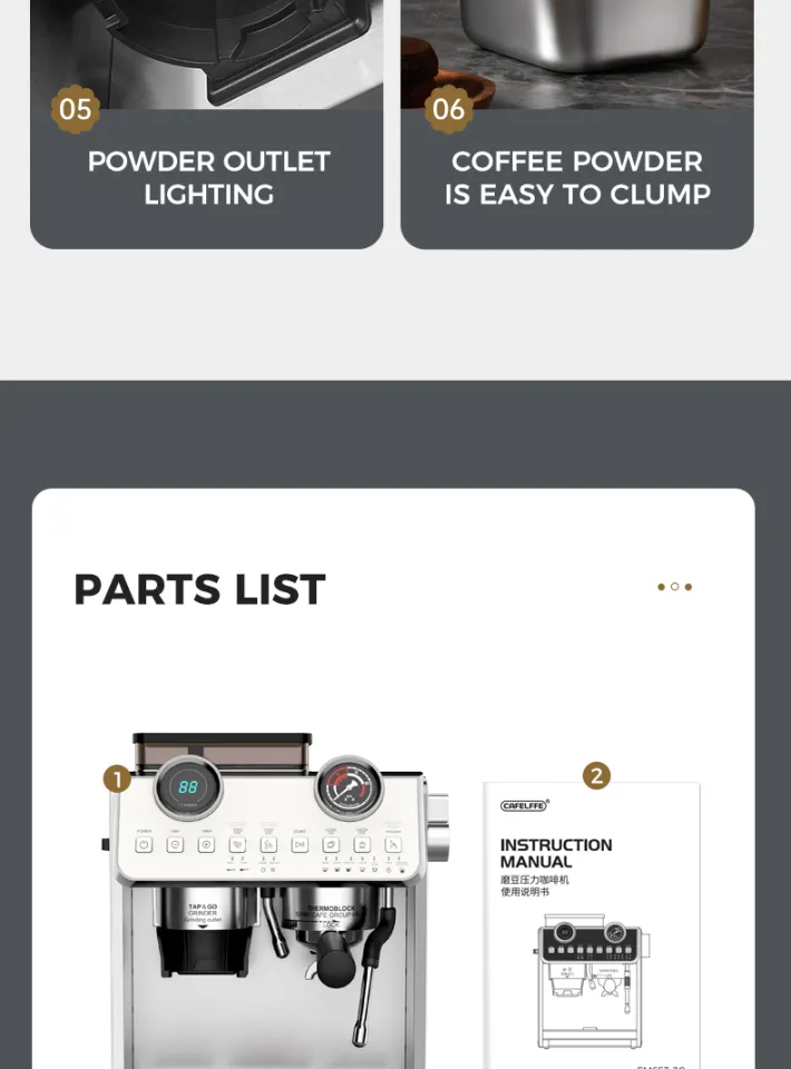 HiBREW Dual Boiler System Barista Pro 20Bar Bean to Espresso Cafetera  Coffee Machine with Full Kit for Cafe Hotel Restaurant H7A