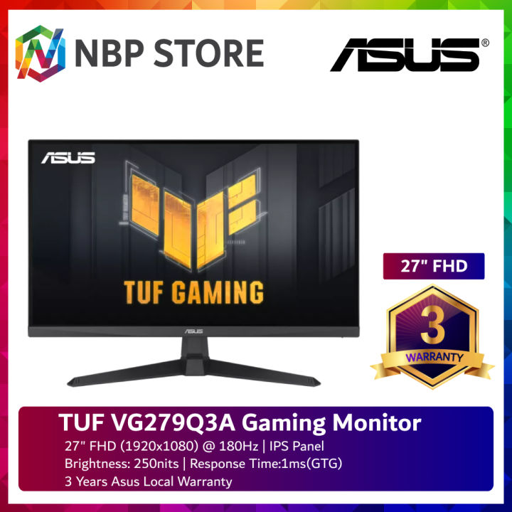 Ecran Asus TUF Gaming VG279Q3A, IPS 27 180Hz 1ms