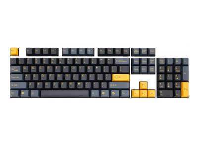 taihao abs double shot keycaps midnight for diy gaming mechanical keyboard color of black yellow 104 ansi