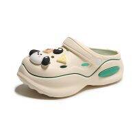 Vitality Girl Croc Thick Soles Burst Cute Beach Wear Sandals Hollow  Show Legs Long And Thin Legs High Heels 6 Cm