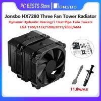 Jonsbo HX7280 CPU Tower Radiator Air-cooled Tower Computer Desktop 7 Heat Pipe Cooling Fan Mute LGA 1700 115X 1200 2011 2066 AM4