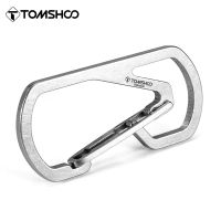 Tomshoo Titanium Carabiner Key Chain Holder Carabiner for Keys EDC Quick Release Hooks with Key Ring Snap Spring Clips Hooks Picture Hangers Hooks