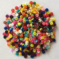 Hot sale 6mm 9mm 11mm 12mm Decorative Buttons For Needlework Resin Plastic Button For Dolls Scrapbooking Sewing Buttons 2 Holes Haberdashery