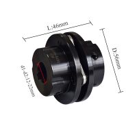 ™ CSTG Diaphragm Coupling Sleeve 45 Steel Elastic Diaphragm Coupling High Torque Stepped Flange Coupling CSTG-56X46